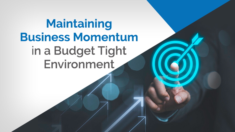 Maintaining business momentum in a budget tight environment