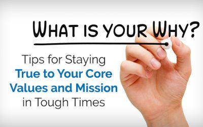 Tips for Staying True to Your Core Values and Mission in Tough Times