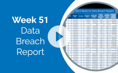 Week 51 Data Breach Report