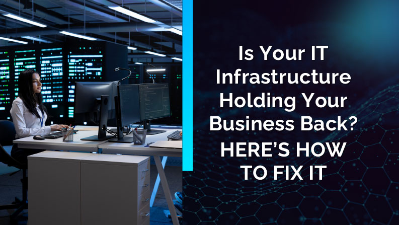 Business team troubleshooting IT infrastructure issues